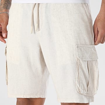 KZR - Cargo-Short Leinen-Effekt 209 Beige