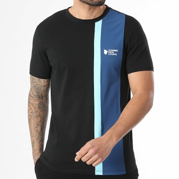Comme Des Loups - T-Shirt Amalfi Preto Azul-marinho Turquesa
