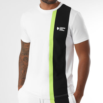 Comme Des Loups - T-Shirt Amalfi Branco Preto Verde