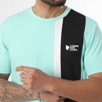 Comme Des Loups - T-Shirt Amalfi Verde Preto Branco