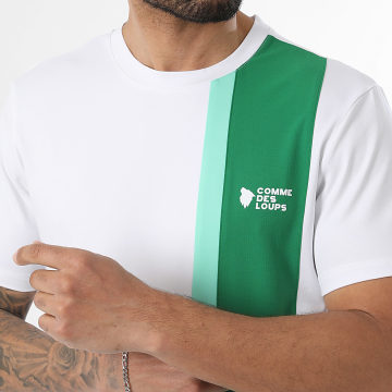 Comme Des Loups - T-Shirt Amalfi Branco Verde