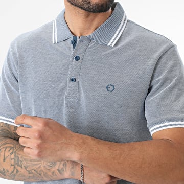 Tiffosi - Polo Korte Mouwen Theo 10064381 Marineblauw Gemêleerd