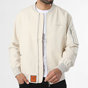 Bombers Original - Chaqueta Bomber Millem Beige Jaspeado