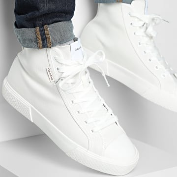 Calvin Klein - Sneakers Mid Top Vuls Laceup 2120 Dreifach Hellweiß