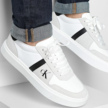 Calvin Klein - Sneaker Classic Cups Lace Mix Embroidery 1395 Classic Cups Lace Bright White Black