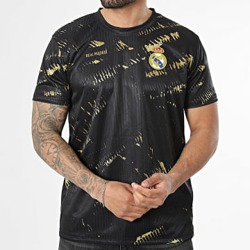 Real Madrid - Camiseta de Fútbol Real Madrid RMCF25006 Negro Dorado