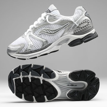 Saucony - Zapatillas Progrid Triumph 4 Blanco Plata