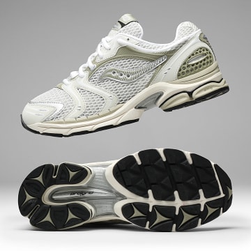 Saucony - Sneakers Progrid Triumph 4 Weiß Onyx Elm