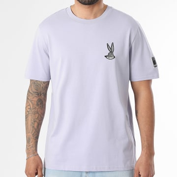 Looney Tunes - Camiseta Oversize con Parche Bordado Bugs Lavanda