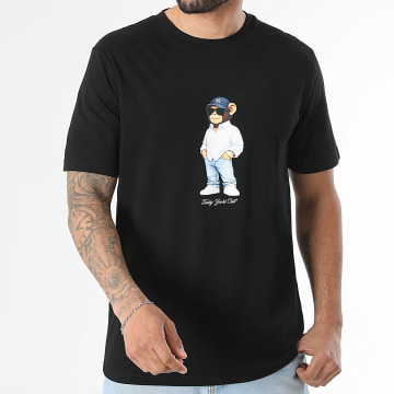 Teddy Yacht Club - T-Shirt Oversized Large Monkey Style NY Zwart