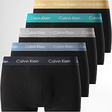 Calvin Klein - Pack di 5 Boxer NB2734A Nero Blu Giallo Marrone