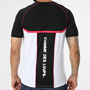 Comme Des Loups - Sport T-Shirt Baltirun Schwarz Weiß Pink Fuchsia