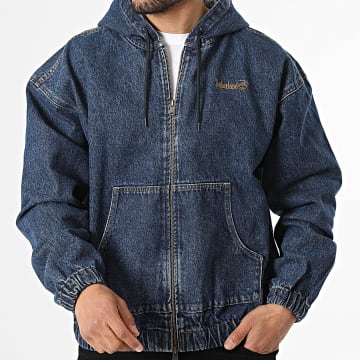 Timberland - Casaco Calça jean Zipper com Capuz A5N64 Azul Escuro