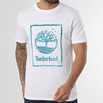 Timberland - T-Shirt Water Stack Logo A5MV4 Wit