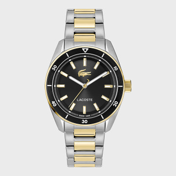 Lacoste - Montre Boston Argenté Noir Doré