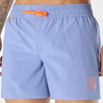 Watts - Broek Zwemshort Coolz Lichtblauw Fluor Oranje