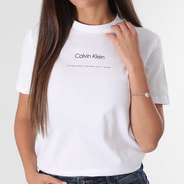 Calvin Klein - T-Shirt Donna 7C811 Beige Chiaro