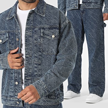 Classic Series - Set Jacke Jean Und Jeans Baggy 246 Denim Blau