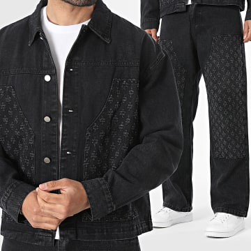 Classic Series - Conjunto Chaqueta Vaquero Y Vaquero Baggy 247 Negro