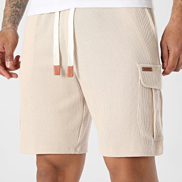Geographical Norway - Casual Short Cargo Waffle Palafel Beige