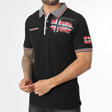 Geographical Norway - Sneaker Korte Mouwen Krusty Zwart