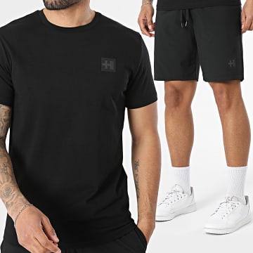Helvetica - Tracksuit T-Shirts And Jogger Shorts 12 Foster 19 Black