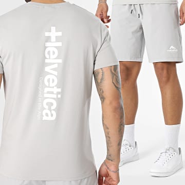 Helvetica - Conjunto T-Shirt E Calção De Jogging Toronto 12 Montagne 19 Cinza