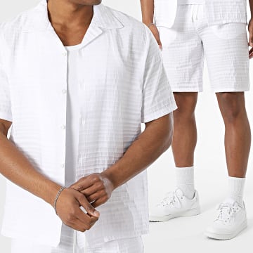 KZR - Completo Camicia Maniche Corte E Pantaloncino 280 Bianco