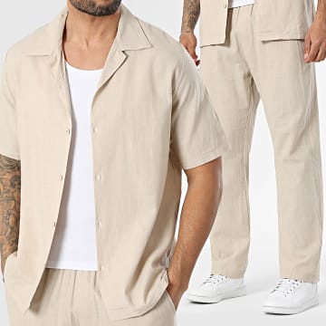 KZR - Set Hemd Kurzarm und Hose 286 Beige