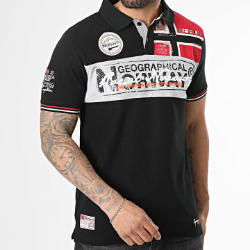 Geographical Norway - Polo Korte Mouwen Kidney Zwart