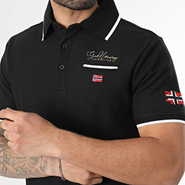 Geographical Norway - Sneaker Polo Maniche Corte Kara Nero