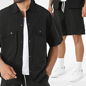 Uniplay - Tracksuit Short Sleeve Shirt And Jogger 188 Black