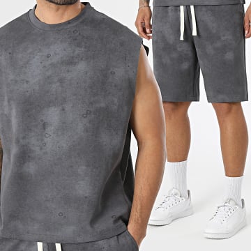 Uniplay - Tracksuit Sleeveless T-Shirt And Jogger Short C21 Anthracite Grey
