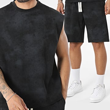 Uniplay - Tracksuit Sleeveless T-Shirt And Jogger Short C21 Black