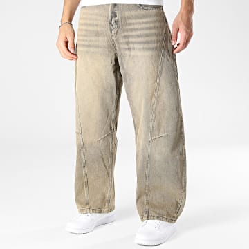 Uniplay - Jean Baggy 538 Camel Gris Anthracite