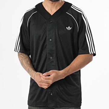 Adidas Originals - Maillot De Baseball Col V A Bandes Jersey KD4084 Noir
