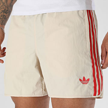 Adidas Originals - Casual Short Jogging Met Strepen Sprinter KE1660 Beige