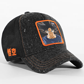 Dragon Ball Z - Gorra Trucker Goku Negro Jaspeado Naranja