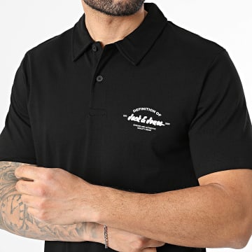 Jack And Jones - Polo Manga Corta Brandon Negro