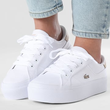 Lacoste - Zapatillas Mujer Ziane Platform 126 Blanco Natural