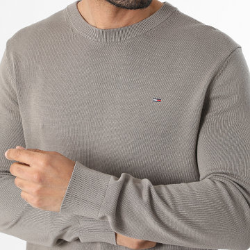 Tommy Jeans - Pull Slim Essential 2853 Marron