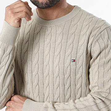 Tommy Hilfiger - Pull Classic Cotton Cable 3132 Beige