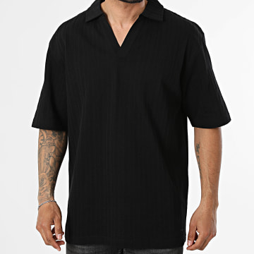 HUGO - Polo Manches Courtes Texturé Dalibo 50556724 Noir