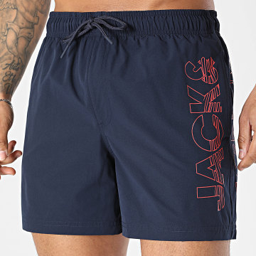 Jack And Jones - Swim Short Maui Wave Logo Navy Blue
