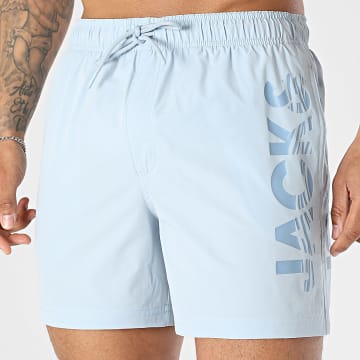 Jack And Jones - Swim Short Maui Wave Logo Light Blue