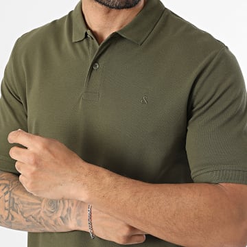 Jack And Jones - Polo Manga Corta Básico Verde Kaki