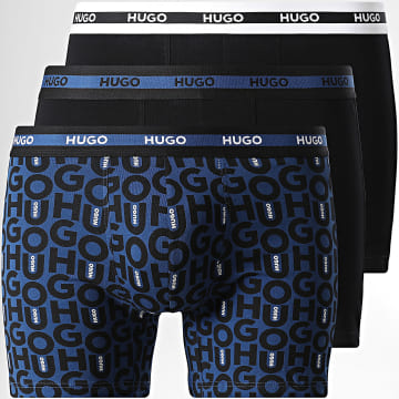 HUGO - Pack de 3 Boxers 50545674 Negro Azul Marino Blanco