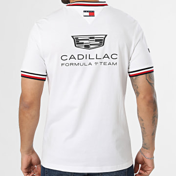 Tommy Hilfiger - Tee Shirt A Bandes Cadillac F1 Replica 0076 Blanc