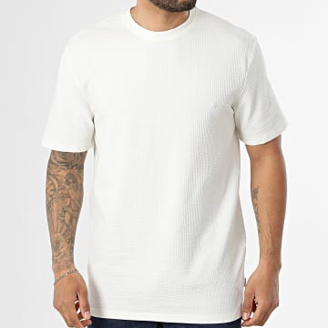 Only And Sons - Tee Shirt Texturé Kian Life Beige Clair