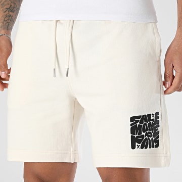 Sale Môme Paris - Pantaloncino da jogging Bubble Beige Nero